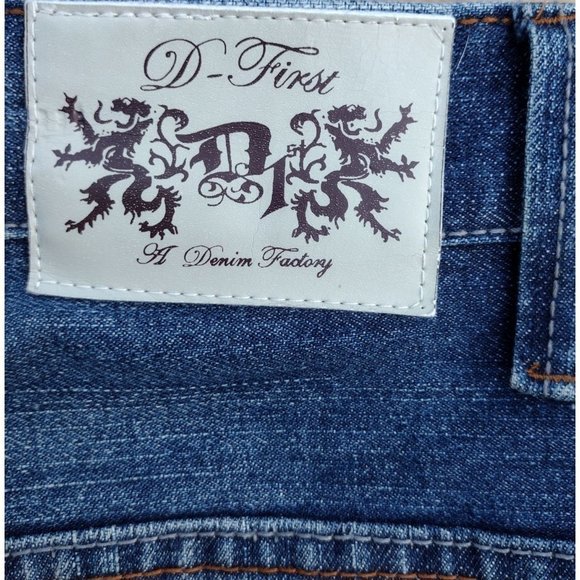 D-1st‎ Genderless Straight Leg Blue Jeans 40x32 - Picture 6 of 9